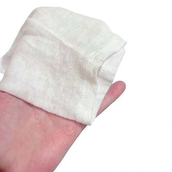 Tahari White Linen Jersey Longline Open Front Lightweight Cardigan Sweater Large - Picture 5 of 9